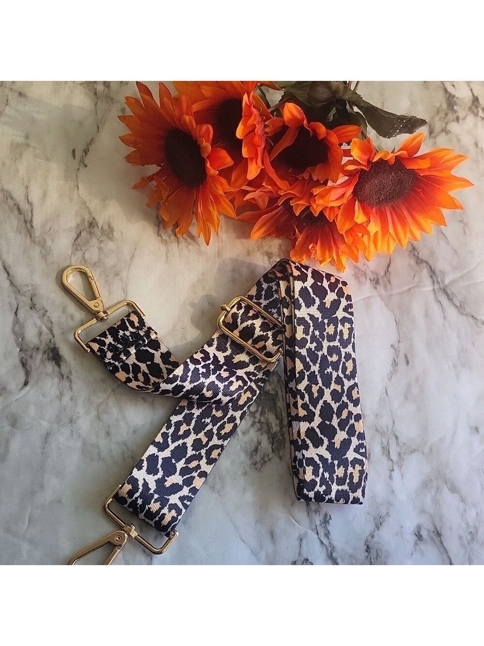 Leopard Print Adjustable Wide Bag Strap Replacement Crossbody Shoulder Strap